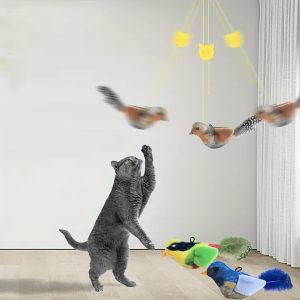 Interactive Cat Toy Bird Simulation